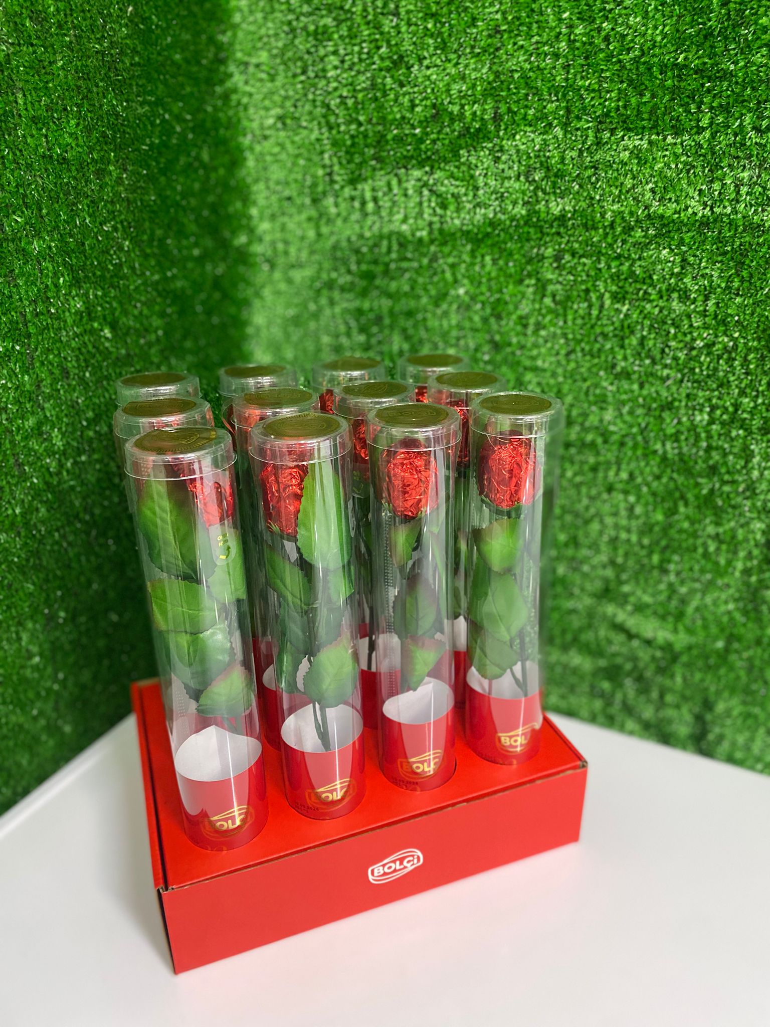 Tek Gül Çikolata Silindir Hediye